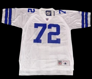 Maglia 100% Autentica NFL Dallas Cowboys Legends #72 Ed "Too Tall" Jones Large - Foto 1 di 8
