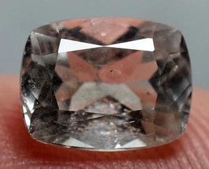 03.30 CT Wonderful Natural Colorless Morganite Loose Gemstone From Pakistan - Imagen 1 de 6