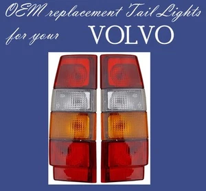 VOLVO WAGON 740 760 940 960 TAIL LIGHT PAIR 1985-1995 3518908 3518909 - Picture 1 of 3