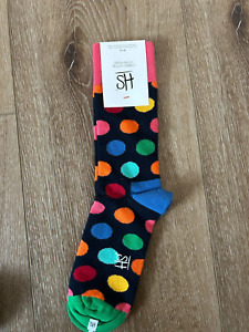 New Happy Socks HS Polka Dot Men Sz 8-12 / Women 7-11