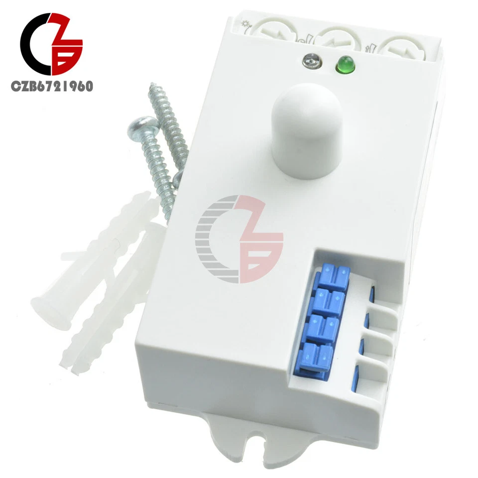 DC 12V-24V 7A 5.8GHz Microwave Radar Sensor Body Motion HF Detector Light Switch - Image 1 of 1