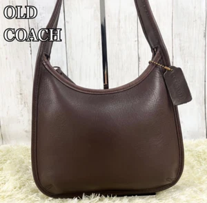 Vintage Old COACH Ergo 9020 One-shoulder/Hobo Bag/Handbag -Brown Leather - Picture 1 of 11