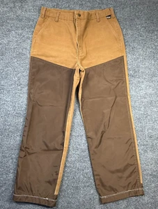 Walls Brush Guard Pants Adult 36 Brown Canvas Straight Mens Made in USA 34x27 - Picture 1 of 12