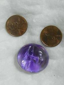 Amethyst 76.96 Carats Carved Moon Face Cab 25.72x28.27x15.03 MM Transparent - Picture 1 of 2