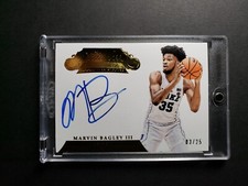 2018 Panini Flawless Collegiate MARVIN BAGLEY III #03/25 Rookie Team Slogan Auto