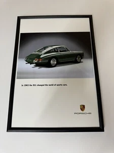 New Framed Porsche 911 912 Irish Green Magazine Advert Poster Wall Art Print - Picture 1 of 1