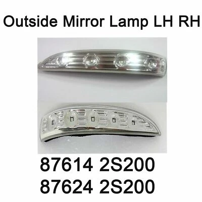 Nueva lámpara de señal de espejo lateral OEM 876142S200 876242S200 2p para Hyundai Tucson ix35 Foto 1 de 2