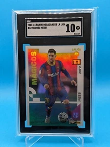 Lionel Messi 2023-24 Panini Megacracks LaLiga EA Magicos #439 SGC 10 POP 1 - Picture 1 of 2
