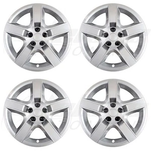 17" BOLT-ON SILVER Wheel Covers / Hubcaps FOR Chevy Malibu / Pontiac G6 (x4) - Picture 1 of 2
