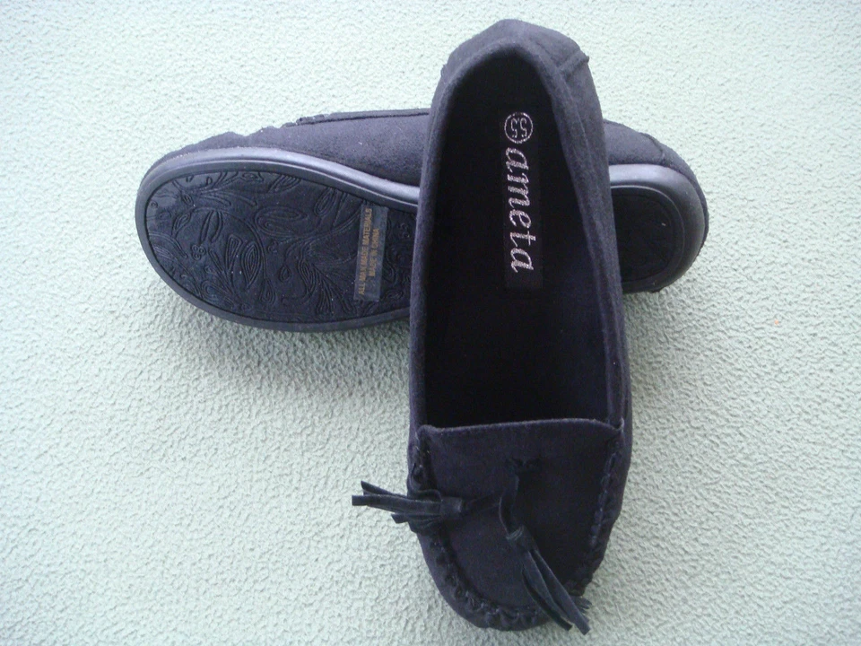 Ameta Dama Mujeres Cómodas Informales Sin Cordones Invierno Zapatillas Casa/Exterior Zapatos Talla 7.5 Foto 1 de 1