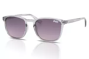 Superdry Summer6 Sunglasses Women's 108 Grey Crystal/Purple-Pink Gradient - Picture 1 of 4