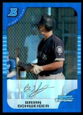 2005 Bowman Chrome Blue Refractors #239 Brian Schweiger /150