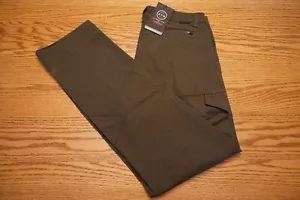 NWT MEN'S WRANGLER CANVAS CARGO PANTS JEANS Size 36 x 34 Straight Fit Army Green - Picture 1 of 2