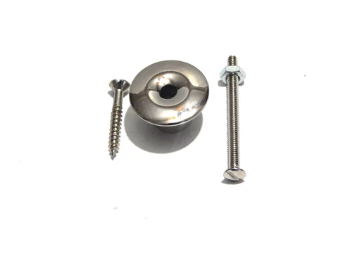 Hoosier Cabinet Knob Nickel Plated Brass Flour Bin Kitchen Cover