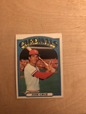 1972 topps baseball card #107 JOSE CRUZ St Louis Cardinals