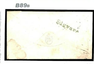 GB Cover POSTMARK Rarity Middx *Edgware* Green Previously Unrecorded 1858 B89b - Picture 1 of 6