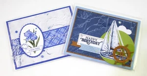 Tarjetas de felicitación y sobres hechos a mano ÚNICOS EN SU TIPO cumpleaños hola en blanco interior - Imagen 1 de 2