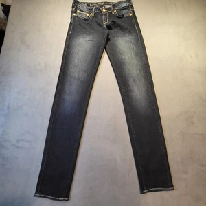 Buffalo David Bitton Womens 26 Jeans Fellow Skinny Stretch Distressed Denim - Picture 1 of 12