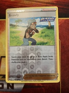 Pokemon - BRAWLY 131/198 - Reverse Holo - Chilling Reign - NM - Picture 1 of 2