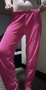 Y2K Hot Pink velour sweatpants Medium Vintage 2000s Paris Hilton Ayesha Erotica - Picture 1 of 5