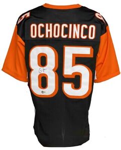 Cincinnati Bengals Chad "Ochocinco" Johnson Autographed Pro Style Black Jerse...