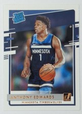 2020-21 Panini Donruss Rated Rookie Anthony Edwards RC #201, Timberwolves