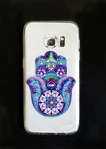 Hamsa Series Slim High Quality Crystals Protective Case for Samsung Galaxy S7 - Picture 1 of 3