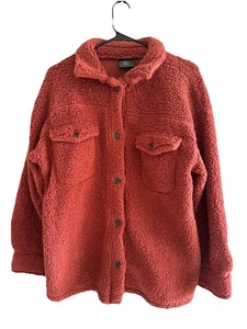 Chaqueta 32 Degrees Heat Adulto XS/S Malva Granate Rojo Peluche Sherpa Chamarra Mujer - Imagen 1 de 4