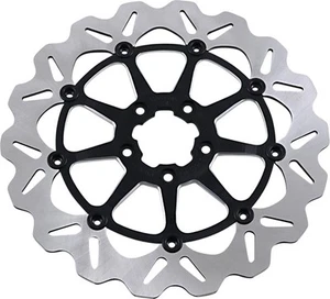 Galfer Oversized Wave Full-Floating Brake Rotor with Chrome Carrier Front 13" - Picture 1 of 1