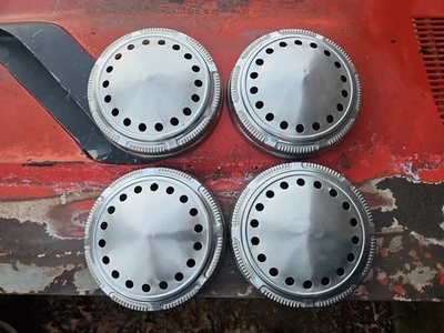 Mopar Plymouth Dodge Police Car Dog Dish Hub Caps conjunto de 4 9 polegadas carregador GTX RR - Imagem 1 de 4