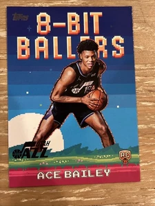 2025-26 Topps Basketball Ace Bailey 8-Bit Ballers Rookie Card Utah Jazz NBA - Bild 1 von 2