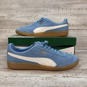 Puma Madrid SD Trainers Team Light Blue Suede Gum - Men’s Size 12 UK (EUR 47) - Picture 1 of 11