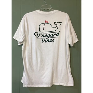 Vineyard Vines Herren weißes kurzärmliges Golf Wal Logo T-Shirt Größe XL Freizeit - Bild 1 von 8