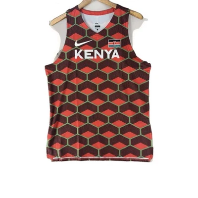 Camiseta deportiva oficial Nike Pro Elite Kenia para hombre grande EE. UU. CK3470-602 Foto 1 de 4