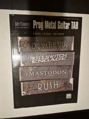 *      MY TUNES PROG METAL GUITAR TAB-SONGBOOK -RUSH--DREAM THEATER-MASTODON- - Image 1 of 4