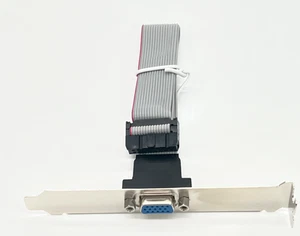 Adaptateur port VGA HD15F vers IDC16 12 pouces avec connecteur câble ruban support - Photo 1/5