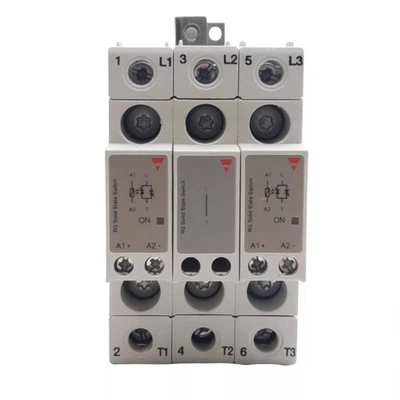 For CARLO GAVAZZI RGC2A60D25KKE 3POLE 25AMP 660VAC SOLID STATE RELAY 1PCS - Image 1 of 4