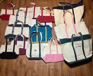 Lot of 14 Vintage 90s/00s L.L. Bean Boat And Tote Bags - Bild 1 von 9