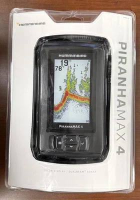 Humminbird Piranha Max 4 Fish Finder Dual Beam Sonar Color - SEALED FREE SHIP - Image 1 of 2