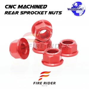 Red Rear Wheel Sprocket Nuts M12 For Honda CBX750F ALL Year - Picture 1 of 3