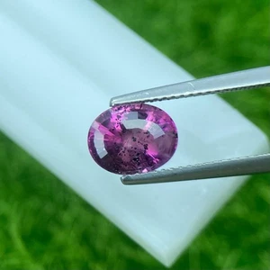 2,39 Cts ¡¡CERTIFICADO!! | Suelto natural|zafiro | rosa morado | forma ovalada | paso - Imagen 1 de 5