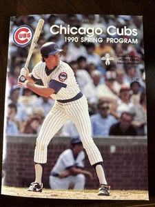 Chicago Cubs 1990 Spring Training program - Ryne Sandberg HOF - Picture 1 of 4