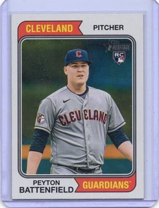 2023 Topps Heritage High Number - Peyton Battenfield #663 (RC) Guardians - Bild 1 von 2