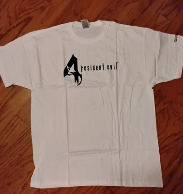 Rare 2005 Nintendo GameCube Capcom Resident Evil 4 Promo T-Shirt, white, XL New