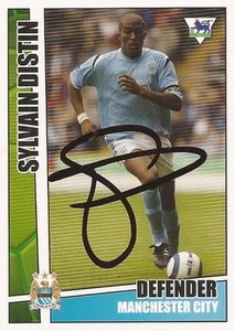 SYLVAIN DISTIN SIGNED MAN CITY 2005/2006 PREMIER STARS TRADING CARD+COA - Picture 1 of 1