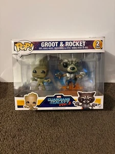 Groot & Rocket Pop Vinyl 2 pack - Guardians of the Galaxy Vol. 2 - Picture 1 of 5