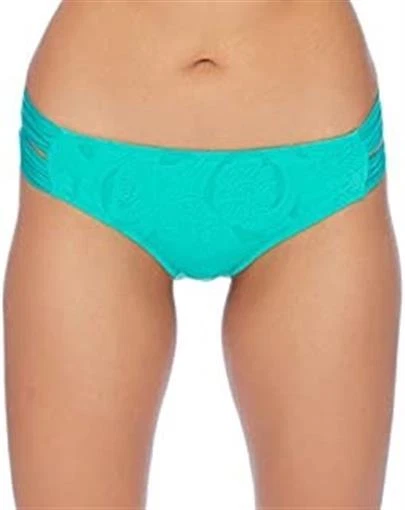 Nuevo con etiquetas Pantalones de natación de bikini hipster de encaje doble correa verde Athena talla 14 #97481  Foto 1 de 1