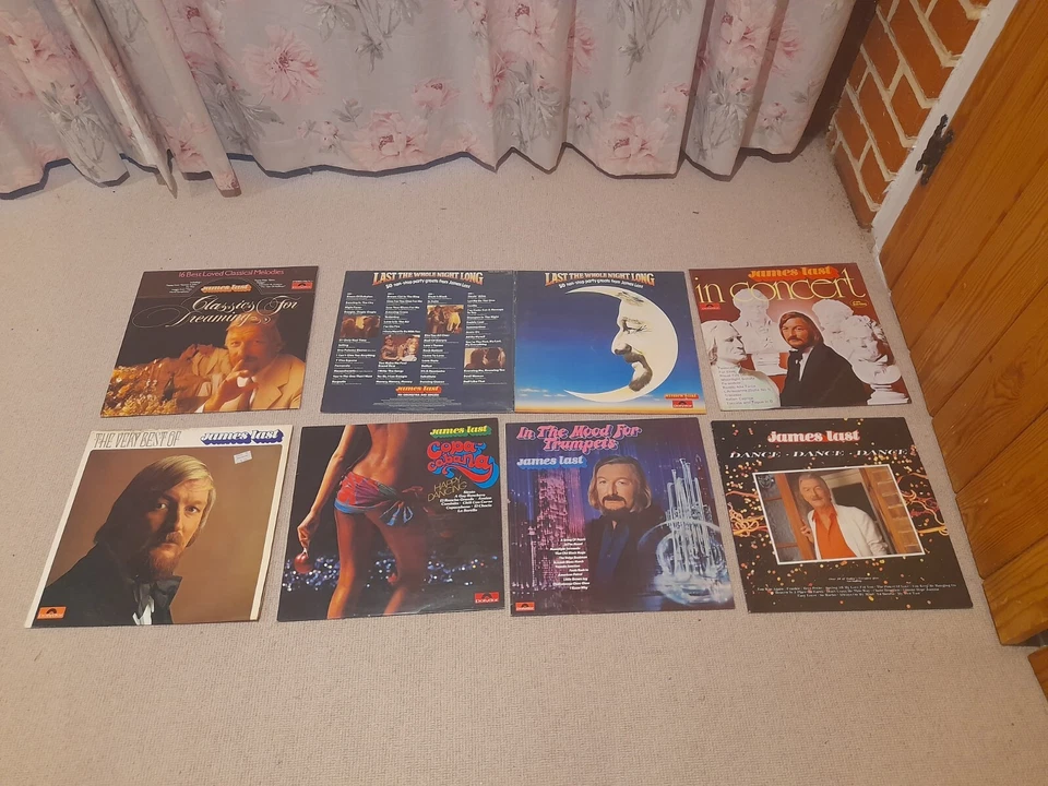 Collection of 8 James Last vinyl LPs Trumpets Concert Copacabana Jazz Records - Image 1 of 1