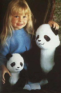 SCHNITTMUSTER Jean Greenhowe Mutter + Baby Panda Spielzeug - Bär Spielzeug 34 cm groß - Bild 1 von 5