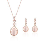 Mother Suits Dangle Earrings Pearl Drop Necklace